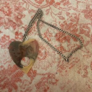 Planchette Heart Necklace multicolor